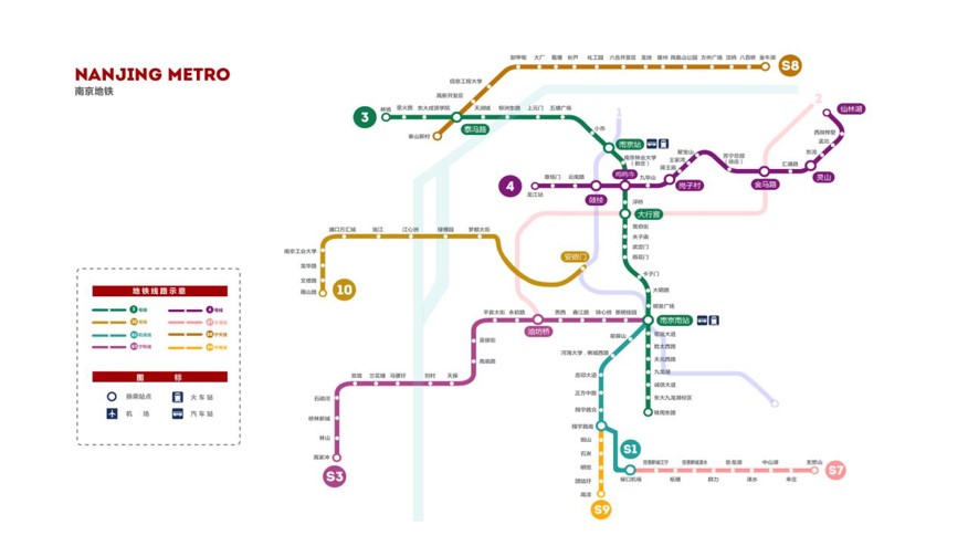 南京2018年地铁广告线路图